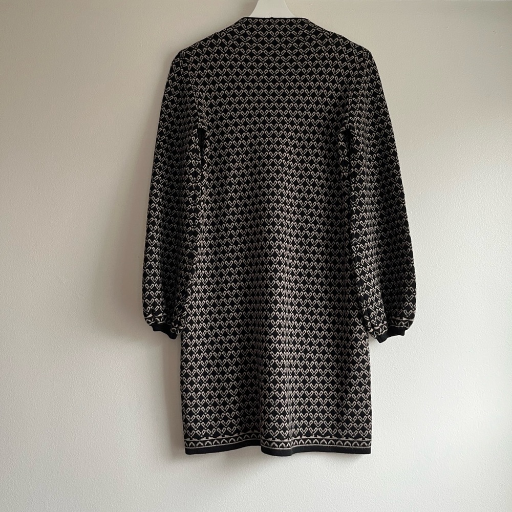 Mini Sweater Dress Puffy Sleeves, XS - Picture 2 of 4